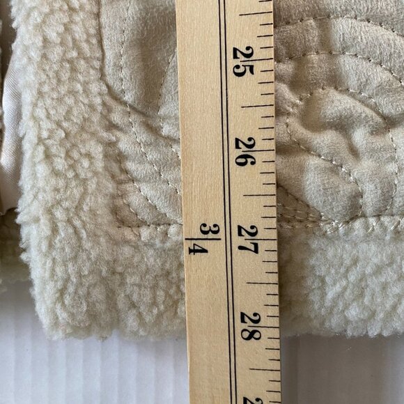 Denim & Co. NWT Womens Quilted Lined Ivory Polyester Sleeveless Vest Size 3X - Picture 5 of 11